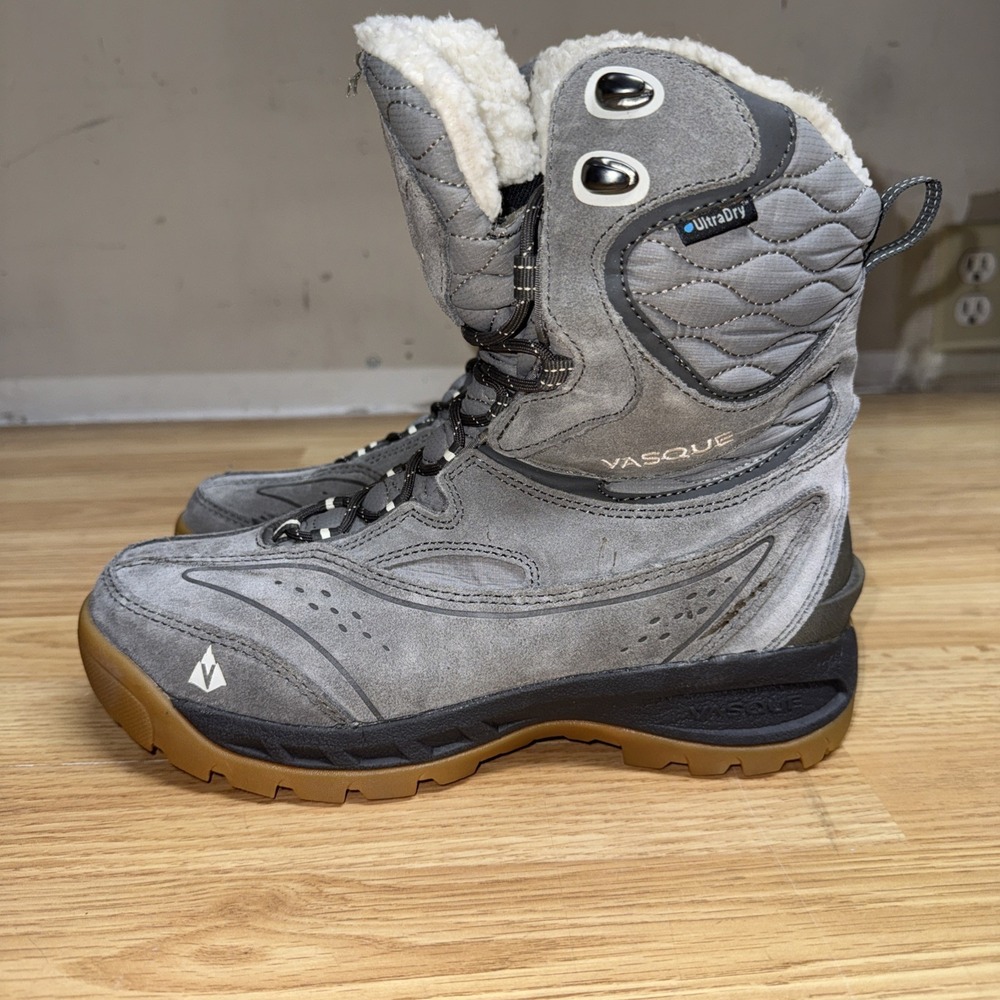 Vasque "Pow Pow" UltraDry Hiking Boot Women's Size 8 M Thinsulate 400 Grey